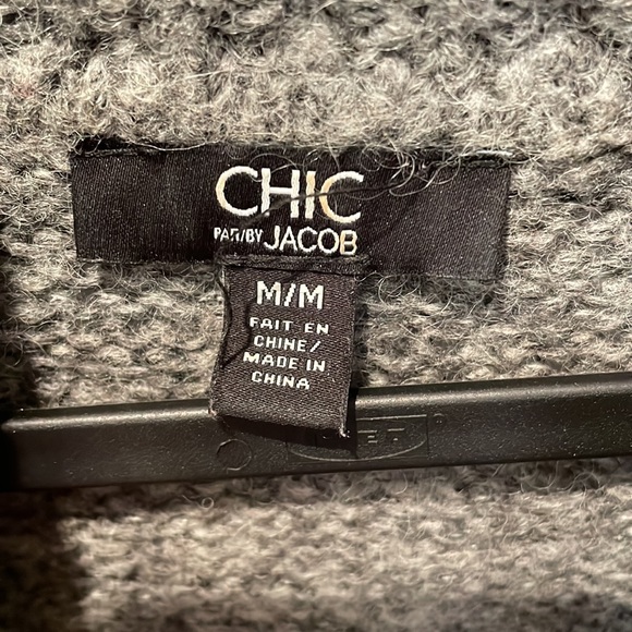 Cosy grey turtleneck sweater - Picture 2 of 2